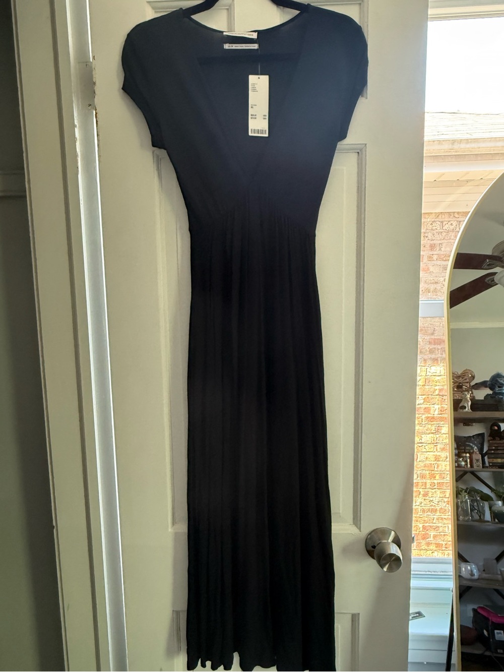 Urban outfitters  Black V-Neck Dress with pockets